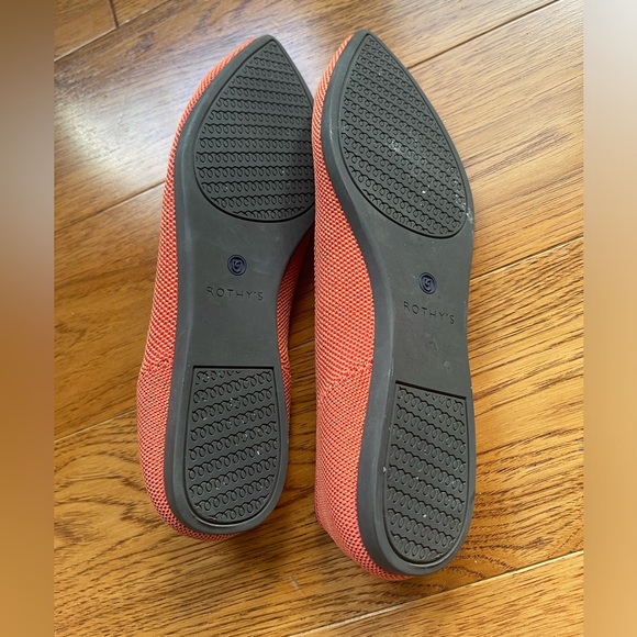 Rothy’s Women’s The Point Flats Persimmon Retired - Picture 4 of 6